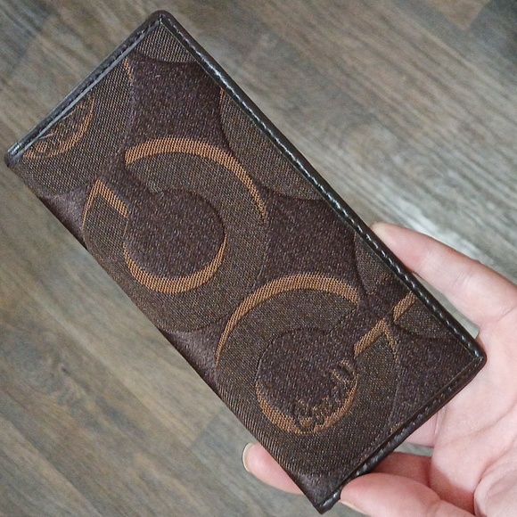 Coach Handbags - Vintage Coach Checkbook Cover.